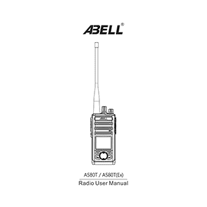 Abell A580T Digital Two-Way Radio User Manual