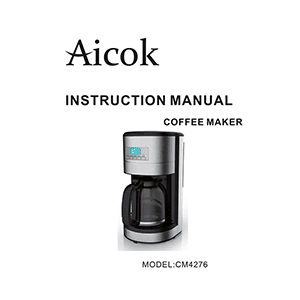 Aicok CM4276 Coffee Maker Instruction Manual