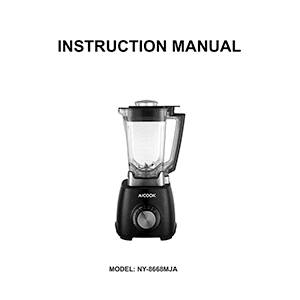 Aicook NY-8668MJA Blender Instruction Manual