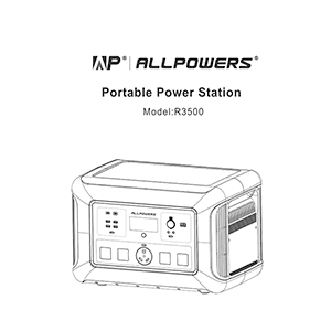 ALLPOWERS R3500 Portable Power Station User Manual