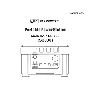 ALLPOWERS S2000 Portable Power Station User Manual