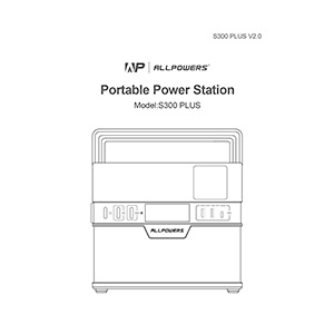 ALLPOWERS S300 Plus Portable Power Station User Manual