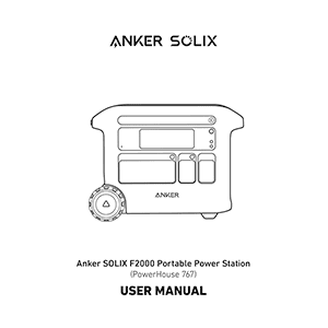 Anker SOLIX F2000 Portable Power Station User Manual