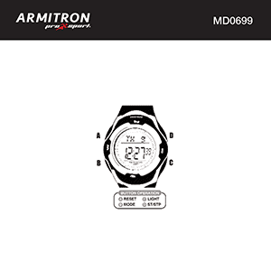 Armitron Dragonfly 45/7012 Digital Watch Instructions Manual