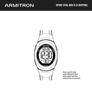 Armitron Dragonfly 45/7034 Digital Watch Instructions Manual