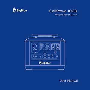 BigBlue CellPowa 1000 Portable Power Station User Manual