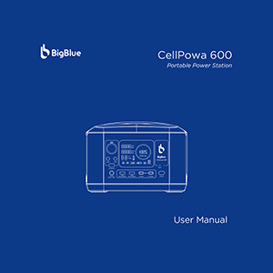 BigBlue CellPowa 600 Portable Power Station User Manual