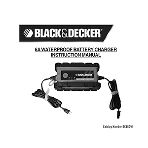 Black & Decker BC6BDW 6-Amp Battery Charger / Maintainer Instruction Manual