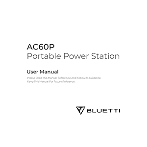 Bluetti AC60P Portable Power Station User Manual