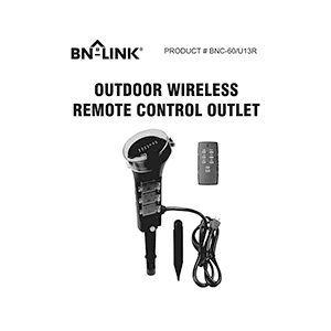 BN-LINK BNC-60/U13R Countdown Timer Instruction Manual