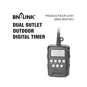 BN-LINK BNC-60/U191 Digital Timer Instruction Manual