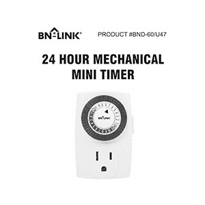 BN-LINK BND-60/U47 Mechanical Timer Instruction Manual