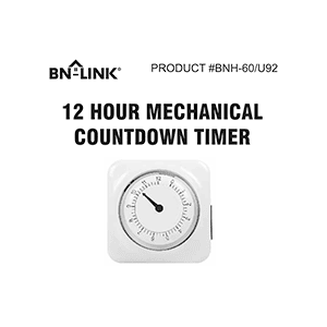 BN-LINK BNH-60/U92 Mechanical Countdown Timer Instruction Manual