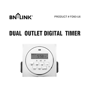 BN-LINK FD60-U6 Digital Timer Instruction Manual