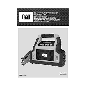 CAT CBC100E Battery Charger (with Engine Start) Instruction Manual