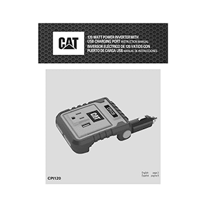 CAT CPI120 Power Inverter Instruction Manual