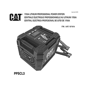 CAT PPSCL3 1750A Lithium Professional Power Station Instruction Manual