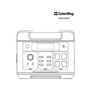 ColorWay CW-PR-2K2W-01 Portable Power Station User Manual