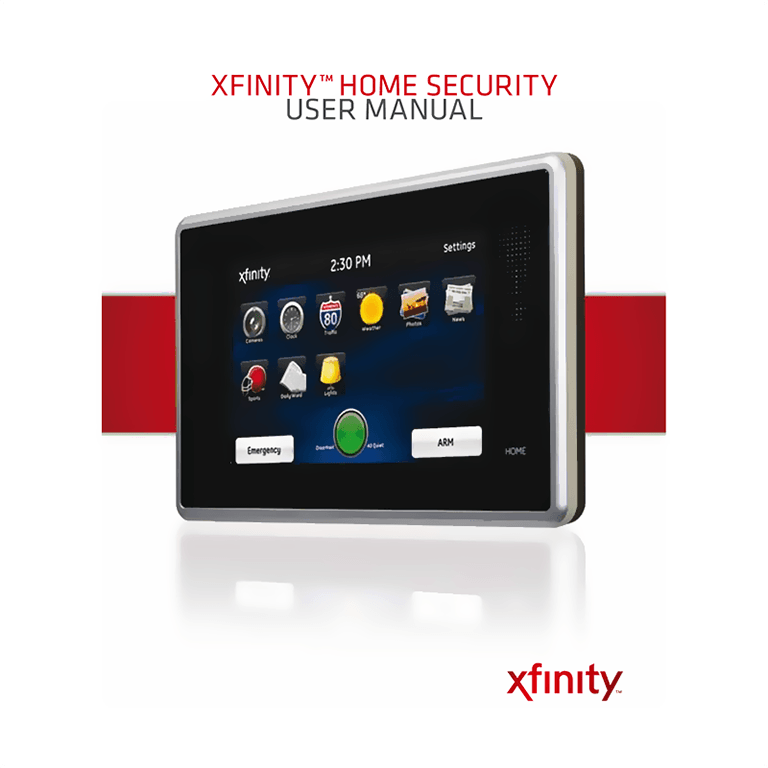 Xfinity Home Comcast Security System User Manual