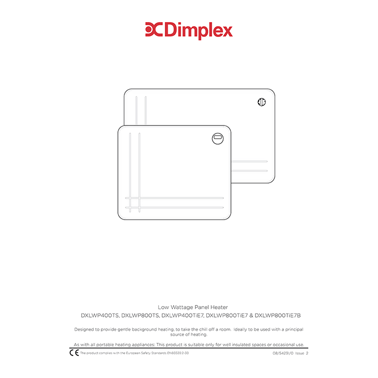 Dimplex Dxlwp Tie B Slimline W Panel Heater Manual