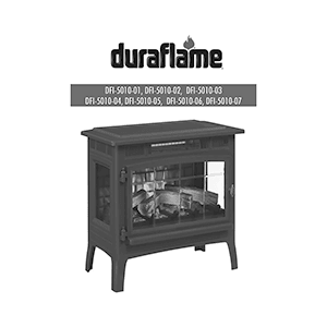 Duraflame DFI-5010-01 Electric Stove (with Heater) Instruction Manual