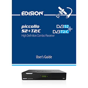 Edision Piccollo S2+T2/C HD Combo Receiver User's Guide