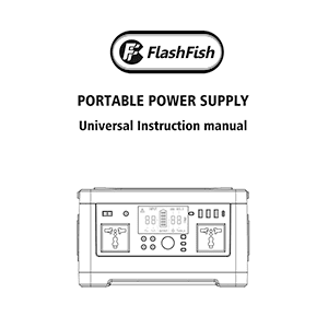 FlashFish P63 Portable Power Station Instruction Manual