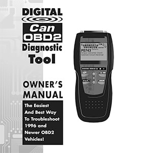 Innova 3100abs Digital Can OBD2 Diagnostic Tool Owner's Manual