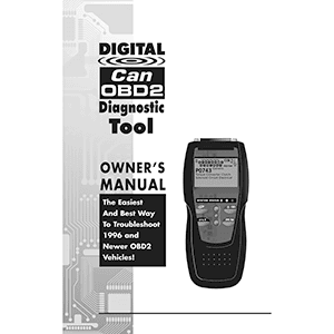 Innova 3100f CanOBD2 Diagnostic Tool Owner's Manual