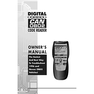 Innova 3110 CanOBD2 Diagnostic Tool Owner's Manual