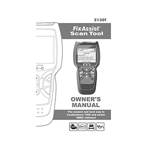 Innova 3130f FixAssist Scan Tool Owner's Manual