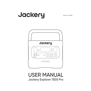 Jackery Explorer 1500 Pro Portable Power Station User Manual