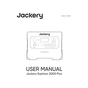 Jackery Explorer 2000 Plus Portable Power Station User Manual