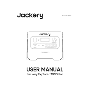 Jackery Explorer 3000 Pro Portable Power Station User Manual