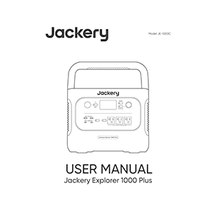 Jackery Explorer 1000 Plus Portable Power Station User Manual