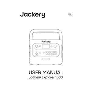 Jackery Explorer 1000 V2 Portable Power Station User Manual