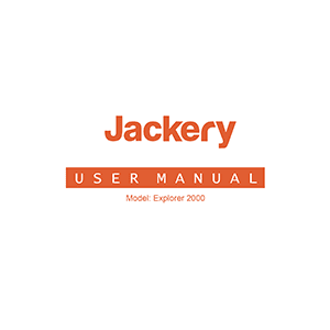 Jackery Explorer 2000 Portable Power Station User Manual