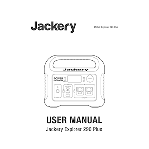 Jackery Explorer 290 Plus Portable Power Station User Manual