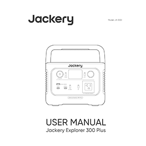 Jackery Explorer 300 Plus Portable Power Station User Manual