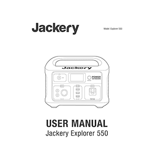 Jackery Explorer 550 Portable Power Station User Manual