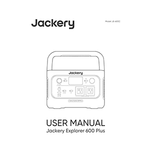 Jackery Explorer 600 Plus Portable Power Station User Manual