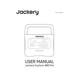 Jackery Explorer 880 Pro Portable Power Station User Manual