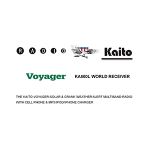 Kaito KA500L Voyager Emergency Radio User's Manual