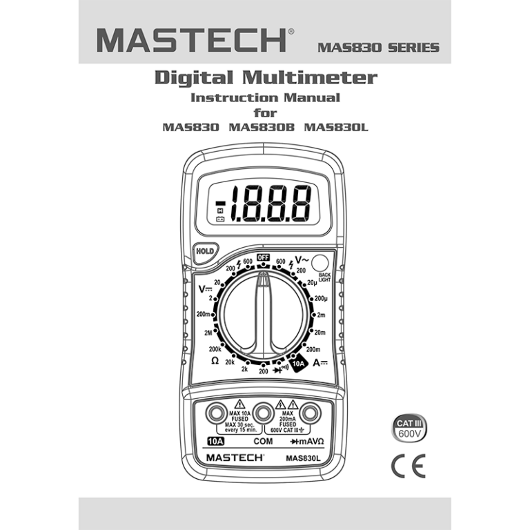 Схема mastech mas830