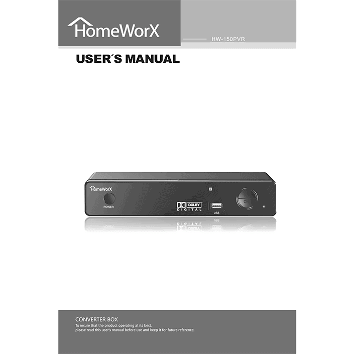 Homeworx Hw Pvr Mediasonic Digital Converter Box Manual