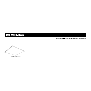 Metalux 22CGFP3540C LED Panel Instruction Manual