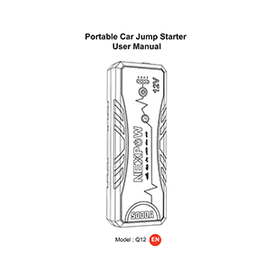 NEXPOW 5000A peak Jump Starter Q12 User Manual