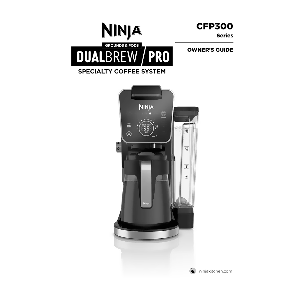 NINJA CFP307 DualBrew Pro Specialty Coffee System 4 Pod Sizes 6 to