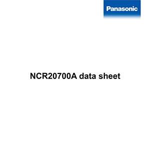 Panasonic NCR20700A Lithium-ion Rechargeable Battery Datasheet