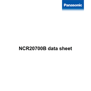 Panasonic NCR20700B Lithium-ion Rechargeable Battery Datasheet